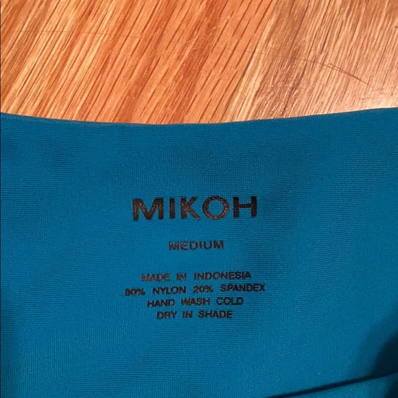 Mikoh NWT. Teal swim bottoms - Picture 3 of 3